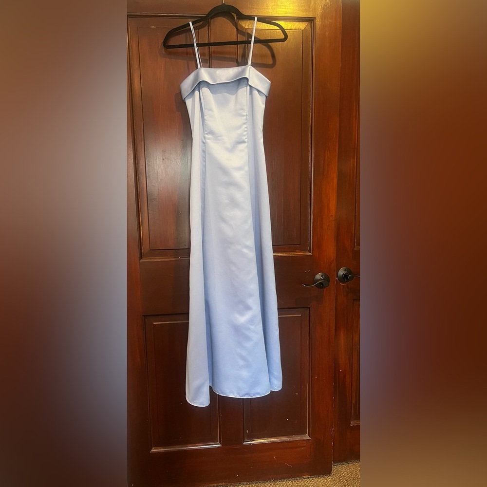 Elegant Light Blue Maxi Dress